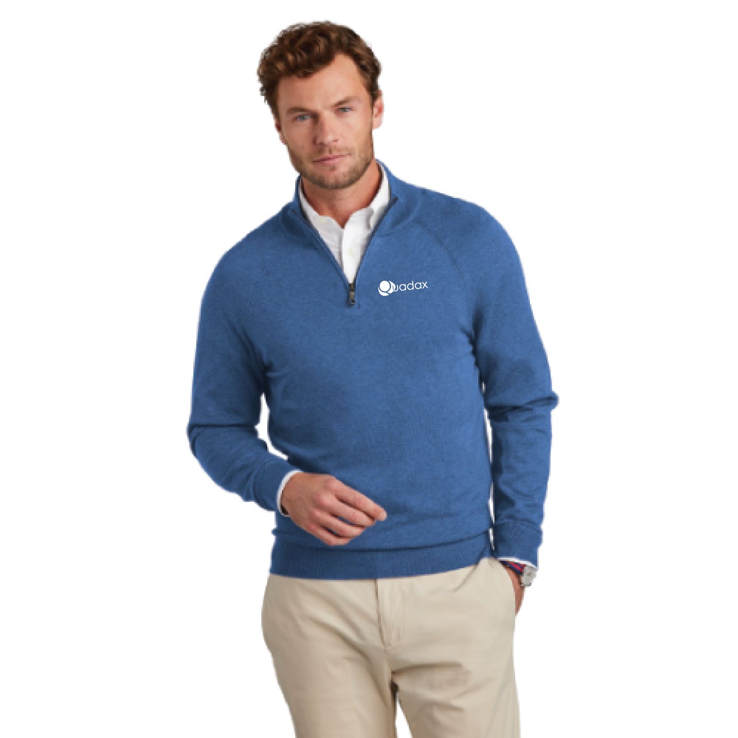 Brooks Brothers® Cotton Stretch 1/4-Zip Sweater - ON DEMAND