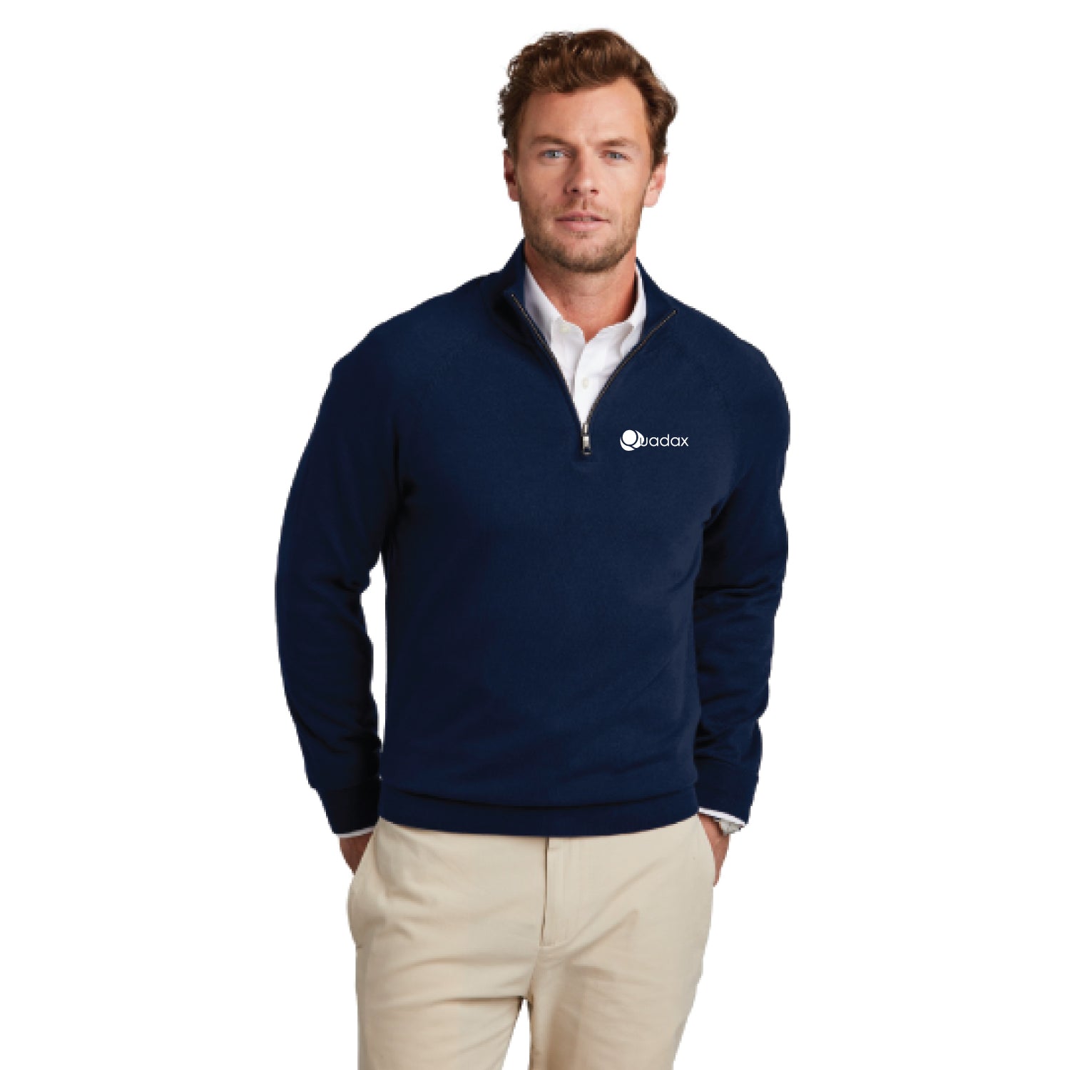 Brooks Brothers® Cotton Stretch 1/4-Zip Sweater - ON DEMAND