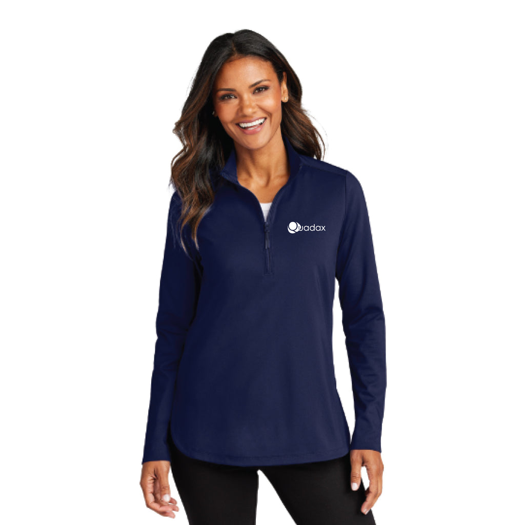 Port Authority® Women's C-FREE®Double Knit 1/4 ZIP - ON DEMAND